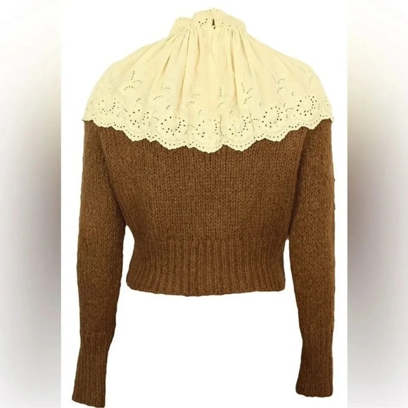 ZARA Vintage Pullover Beige M size - Picture 2 of 2